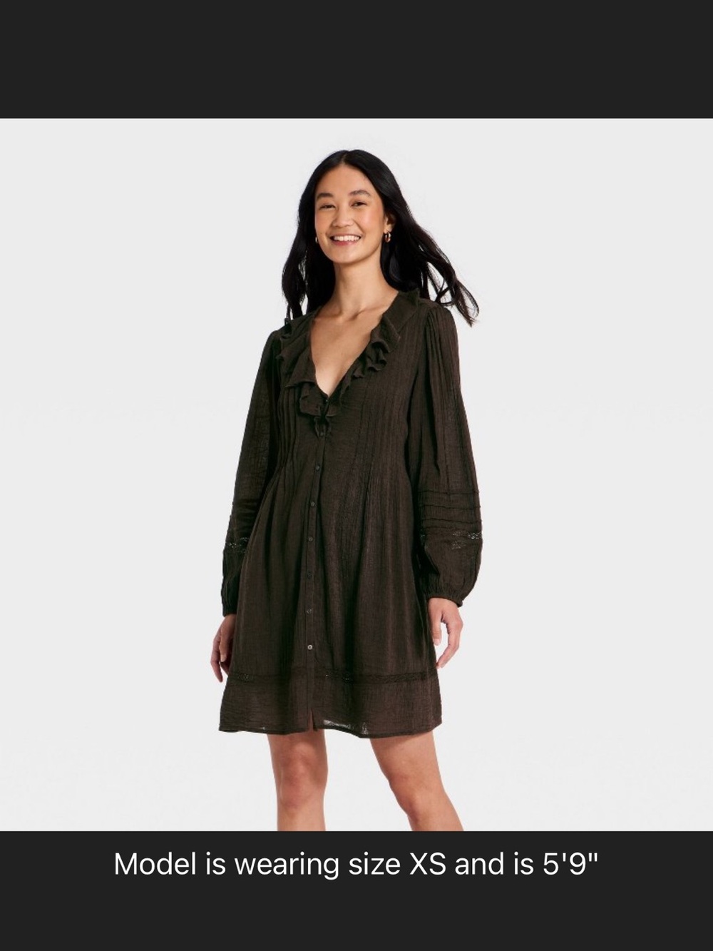 Universal Thread Dress in Brkown